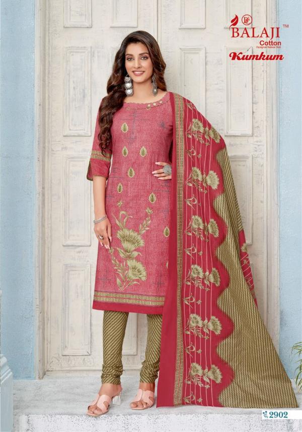 Balaji Kumkum Vol-29 Cotton Printed Patiyala Dress Material